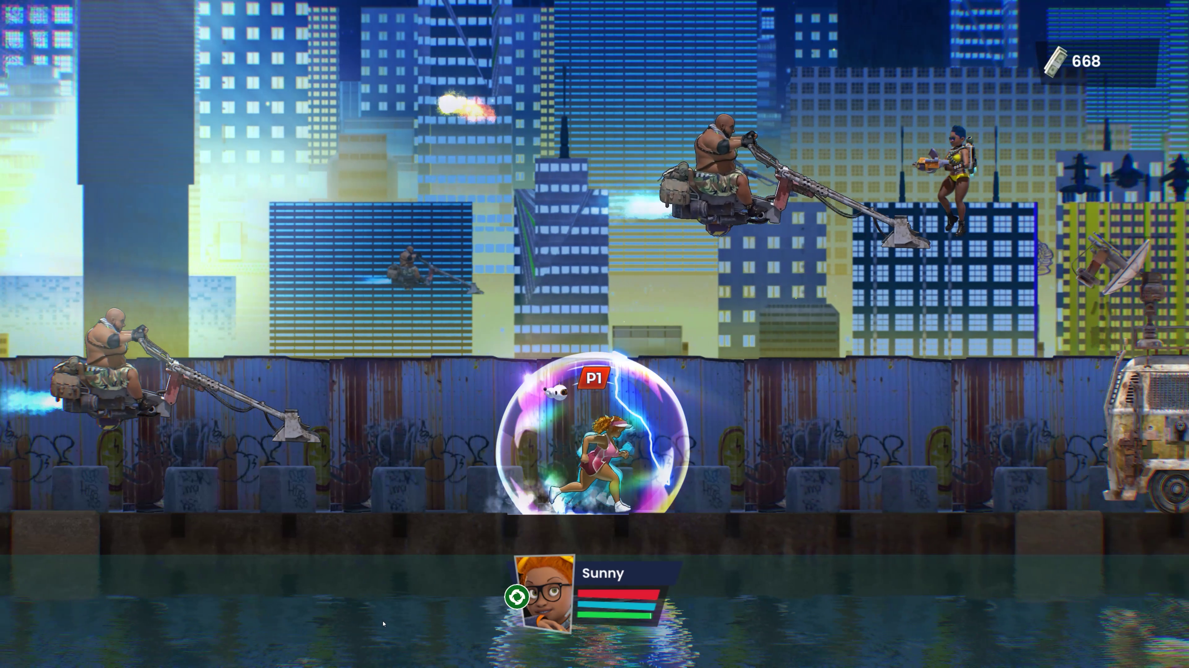 Team Rush dynamic battle stage